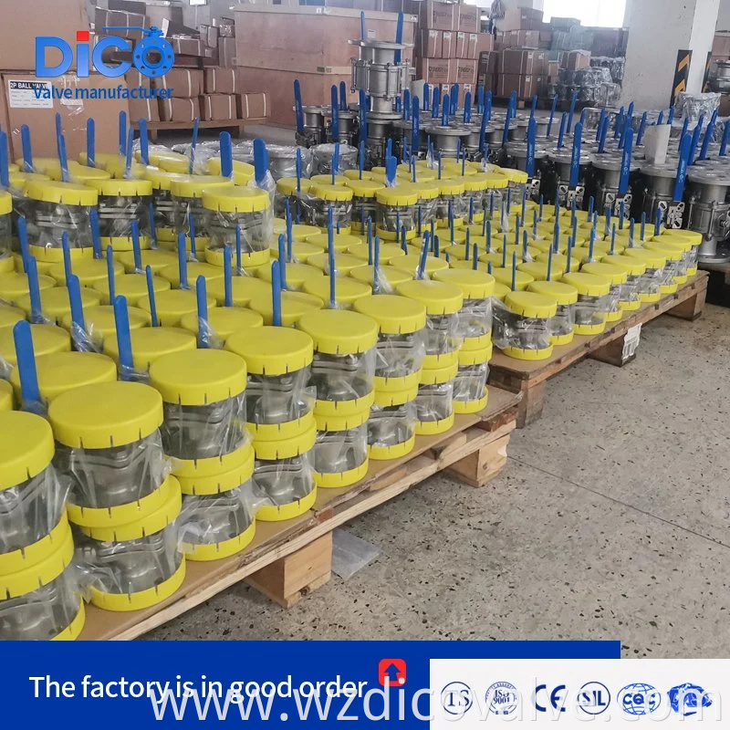 DICO Full Port Industrial Equipment JIS 10K SCS13 SCS14 con ISO5211 Pad 2 PC Ball Valve